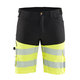 BLÅKLÄDER Highvis shortsit stretch musta/huomiokeltainen